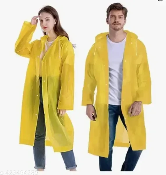 PEVA PONCHO RAINCOAT, Eco-Friendly, Reusable